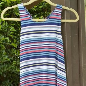 Striped tank-top dress